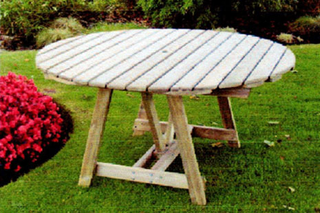 Bwrdd Patio Crwn