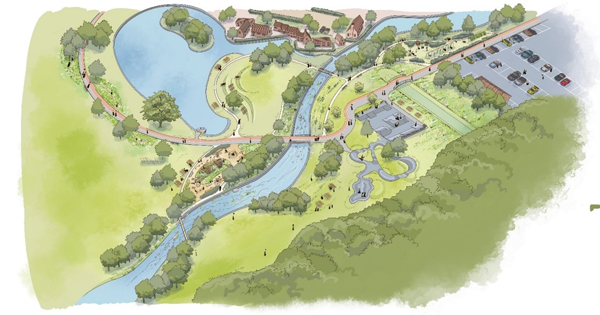 Cae Ddol Park with the proposed short-term improvements